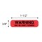 Nevs Warning May Be Habit Forming 3/8" x 1-1/2" PAUX-130 - alternate 2
